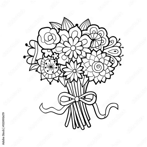 flowers bouquet clipart black and white|flower black and white silhouette.